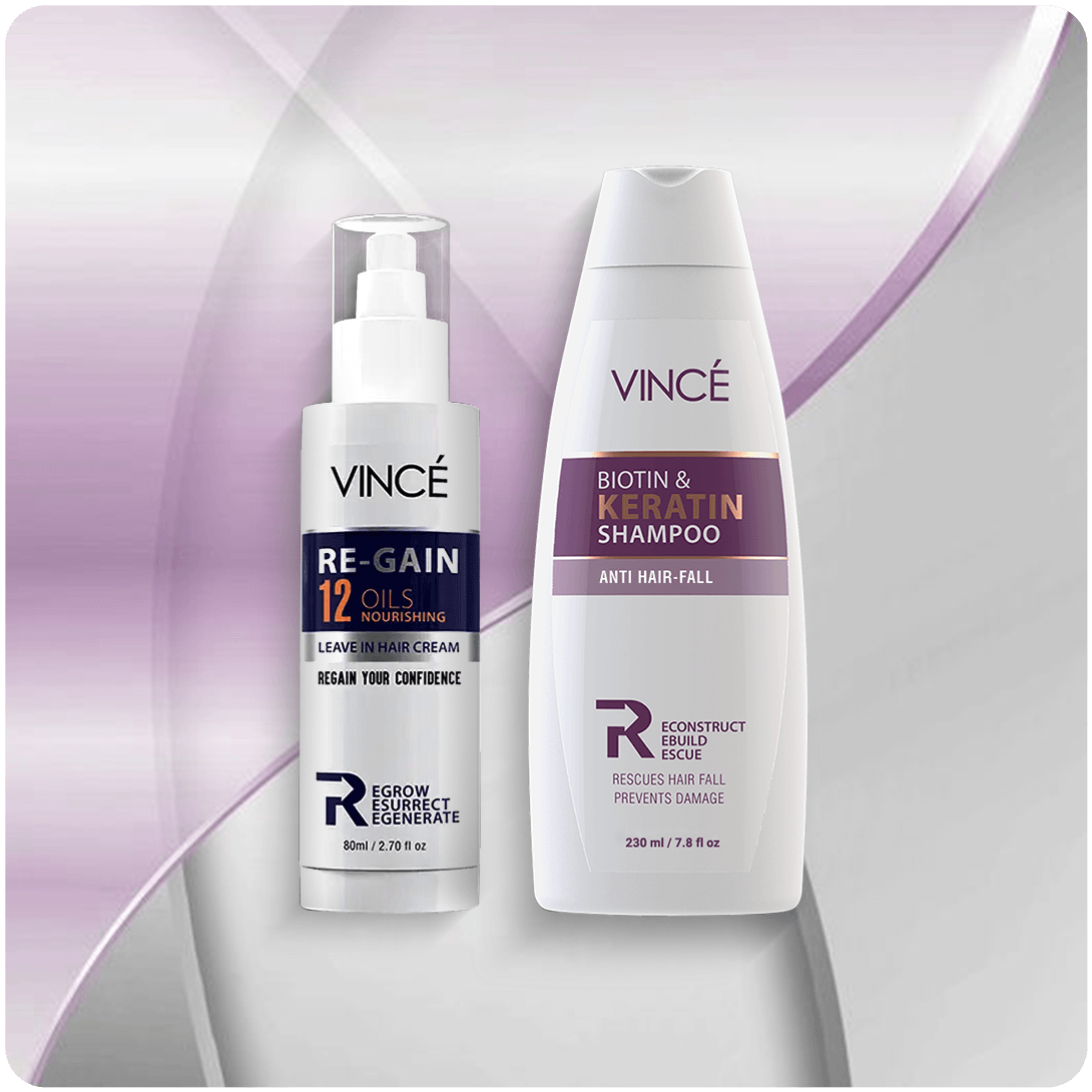 Stop Hair Fall & Regrow Hair with Vince Biotin Keratin Combo UAE