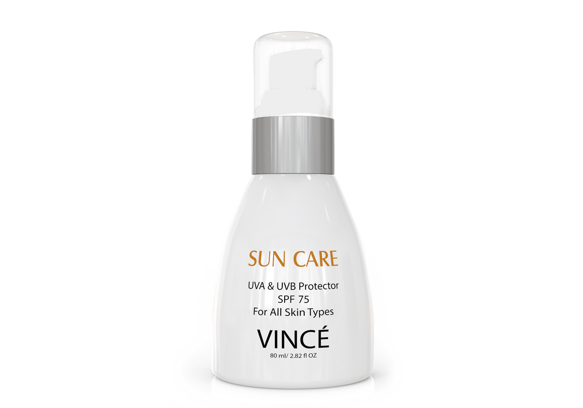 UVA & UVB Protector SPF (75)- Sunblock protecting your skin against sun UV light| Vince Care