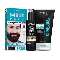 Beard & Mustache Grooming Essentials - Dark Brown