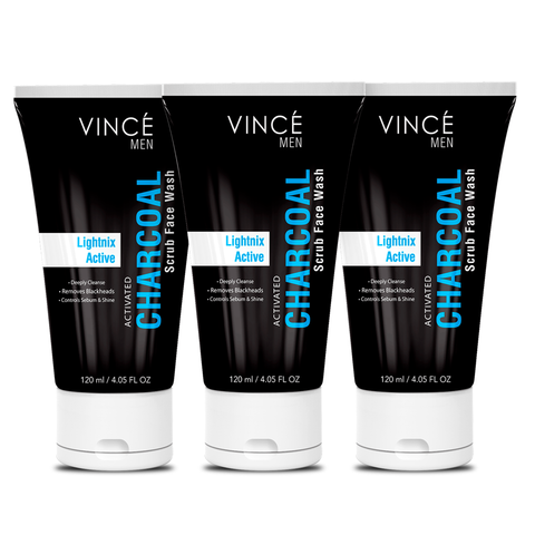 Charcoal Scrub Face Wash Men Pack of 3