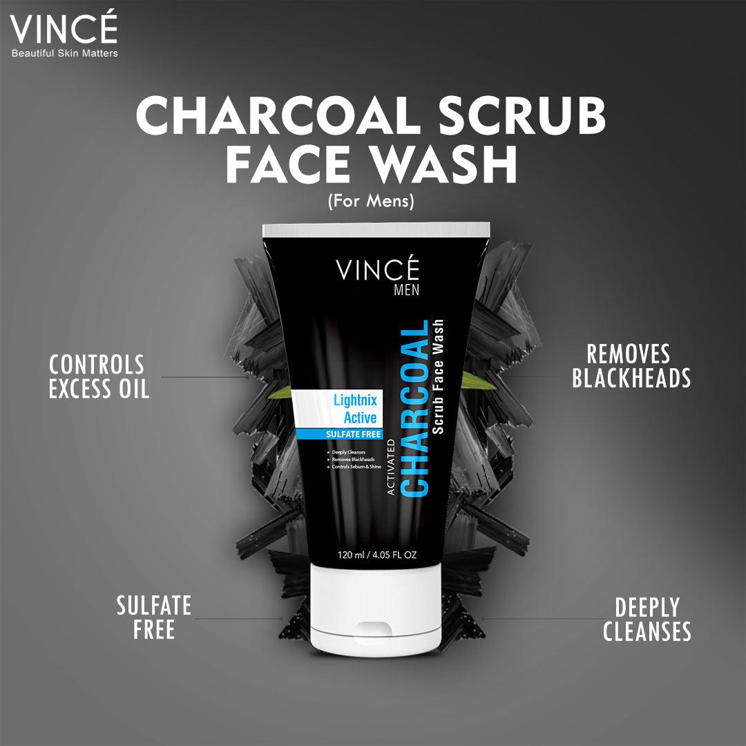 Charcoal Men Scrub Face Wash