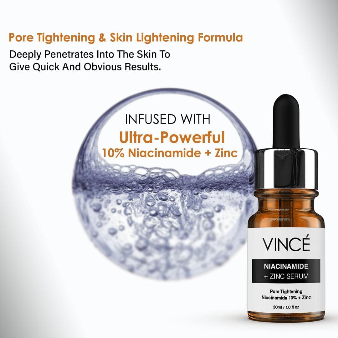 Niacinamide + Zinc Serum with skin tightening formula 
