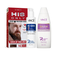 Ultimate Beard & Hair Care Pack (Men) - Light Brown