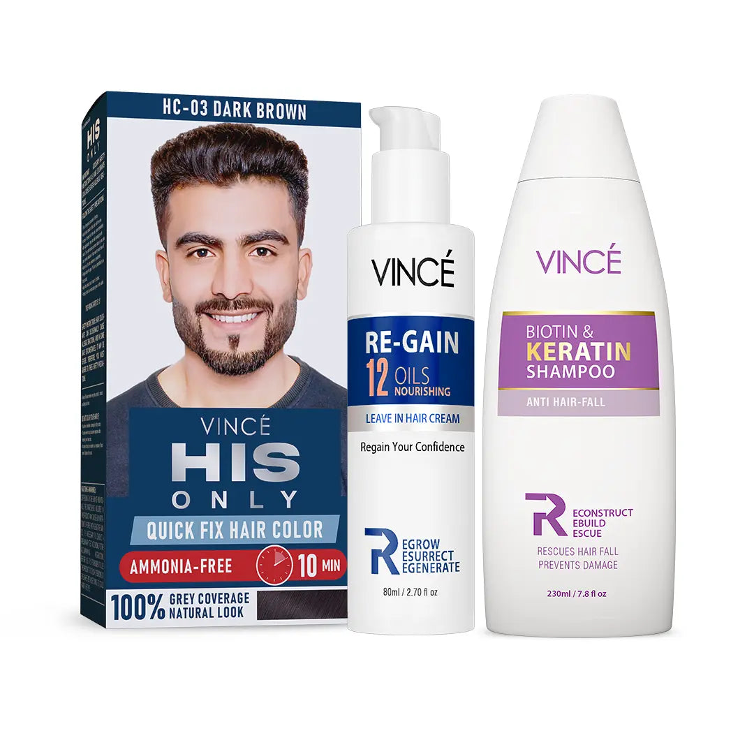 Ultimate Hair Color & Care Pack (Men) - Dark Brown