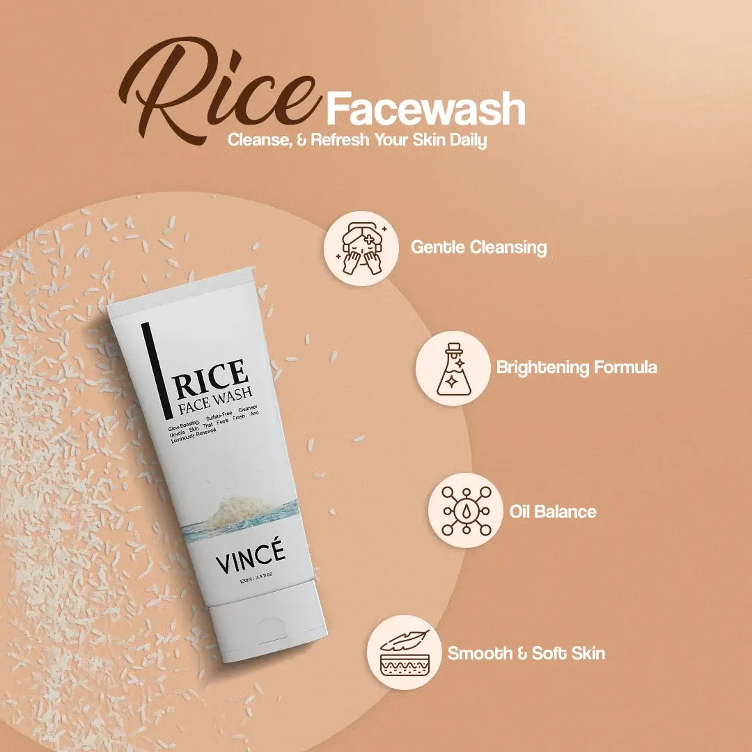 VINCE Rice Face Wash