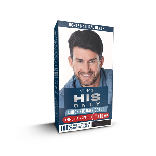 Natural Black His Only Men Hair Color - (HC-02)