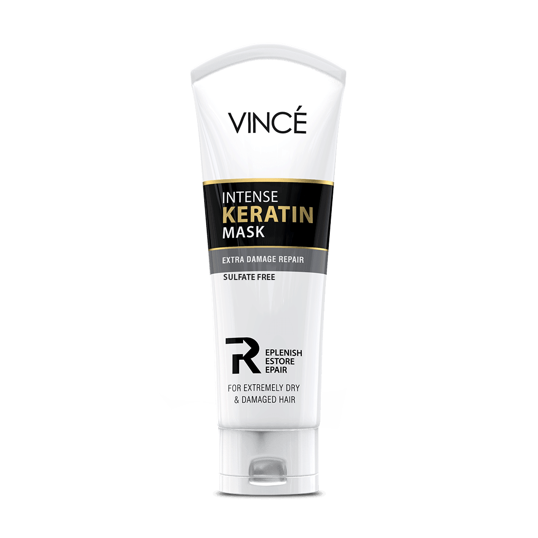 Intense Keratin Mask for extra  damage repair in USE by Vince Beauty